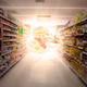 Breakfast aisle in grocery store